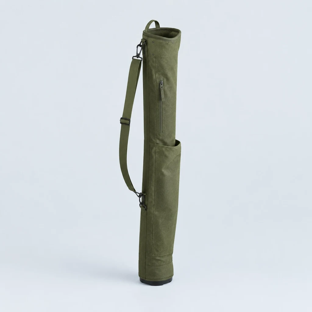 Slim olive green golf carry bag